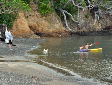 Kayaking in the bay