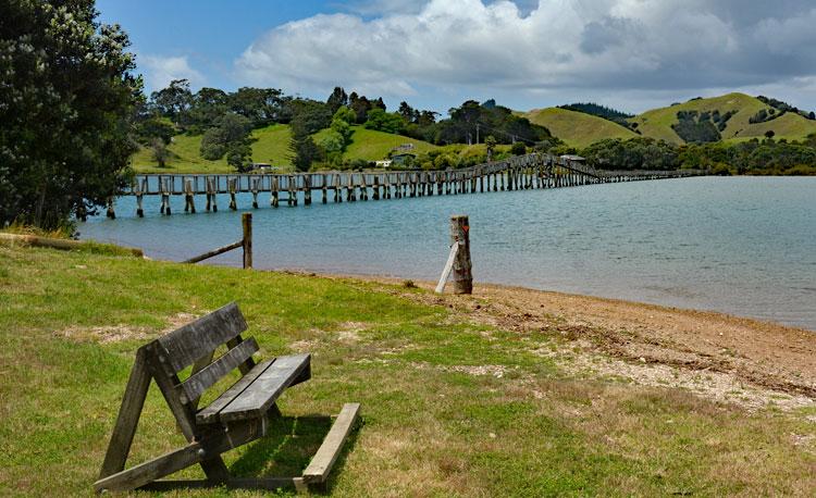 Reserve overlooking the footbridge