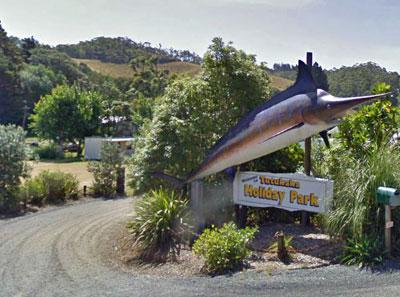 Tutukaka Holiday Park entrance