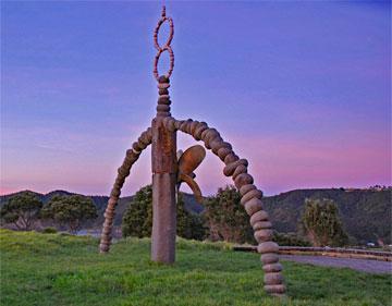 Rainbow Warrior memorial at Matauri Bay Holiday Park
