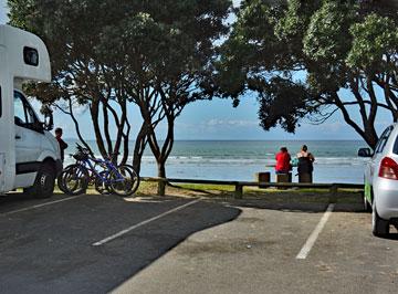 Freedom Camping at Snells Beach