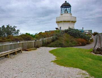 Manukau Heads Lighthouse near the top of the Awhitu Peninsula