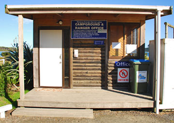 The campsite office