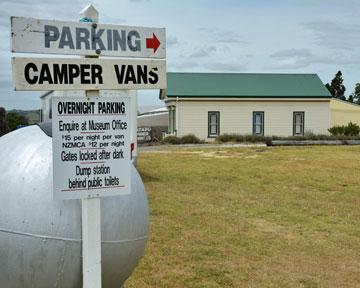 Campervan sign for overnight parking
