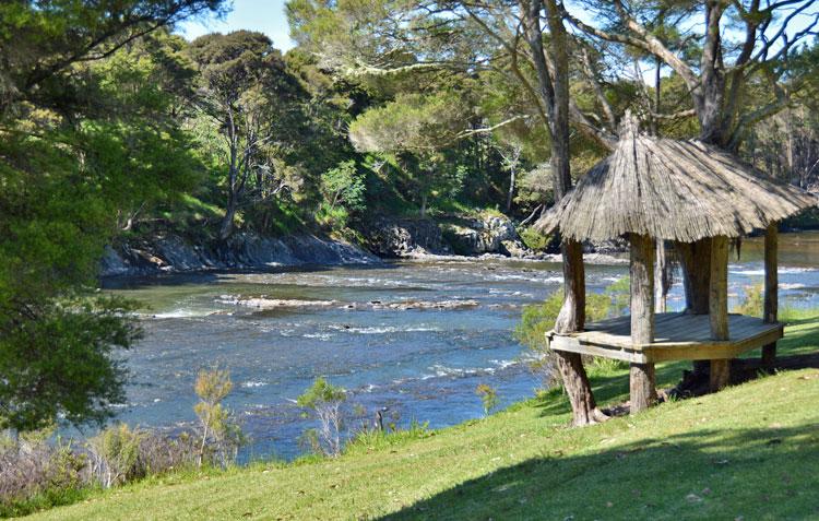 View of the river from the campground