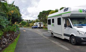 Parking area up on the hill