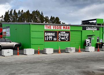 The Vege Man store next door