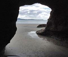 Hole in the rock exit