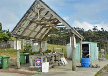 Fish cleaning area