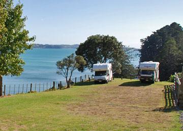 The upper car park for motorhomes to camp overnight