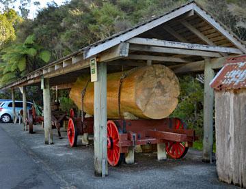 Kauri log trolley