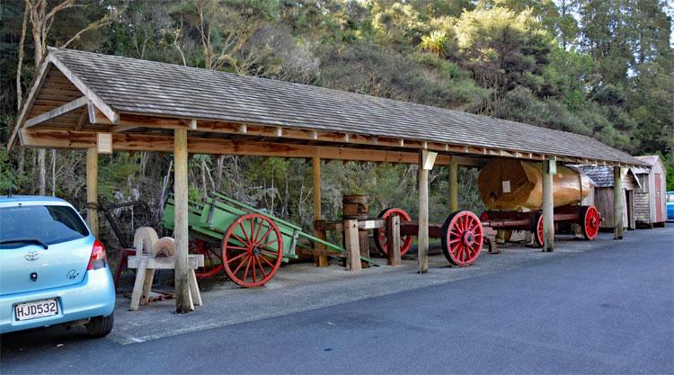 Kauri log trolley