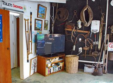 Dining area and commual toilets and showers