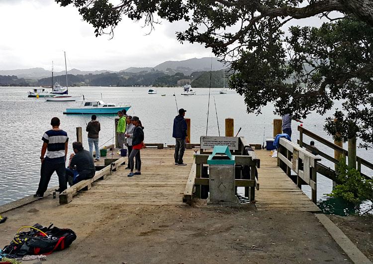 Fishing on the wharf