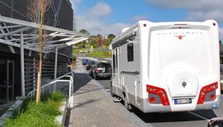 Convenient parking outside the Warkworth Countdown