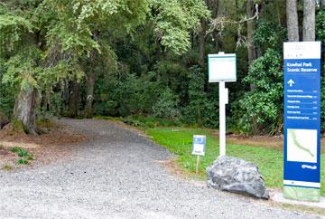 Entrance to the bush walks