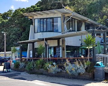 The beach cafe and campsite reception