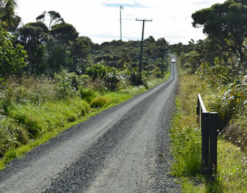 Gravel access road