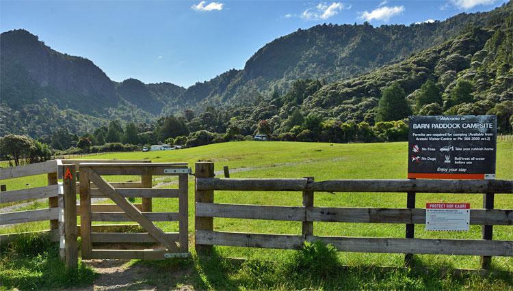 Access to the campsite