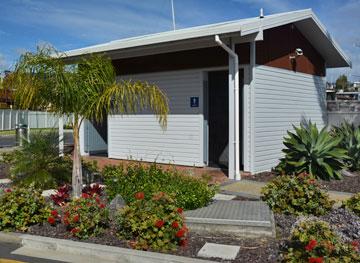 Spotless public toilets