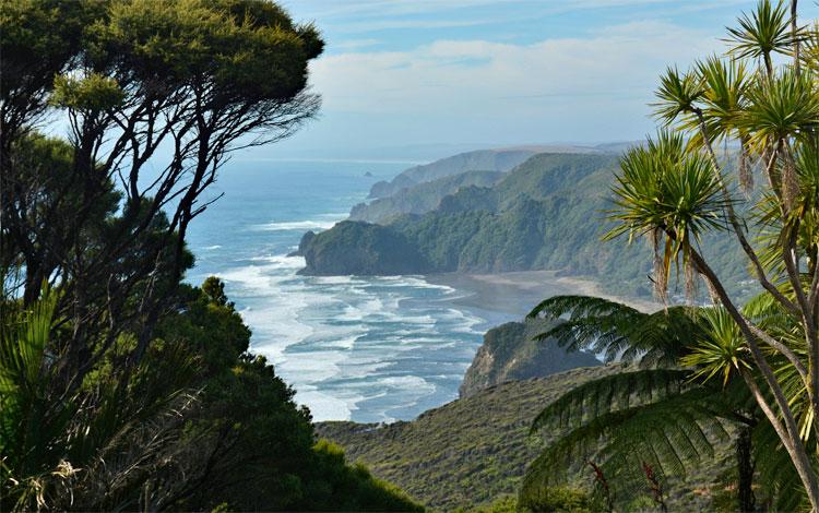 View over the coast