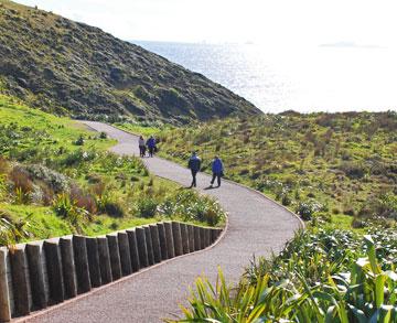 Walkway down to the lighthouse