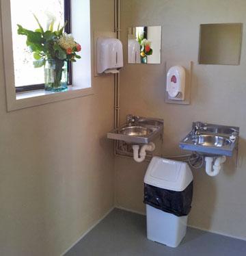 Flowers add a personal touch in the showers