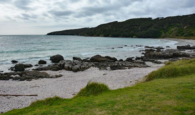 Rocky beach at Puwheke Marginal Strip