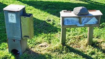 Honesty box for campsite payment