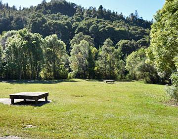 Campsite parking area