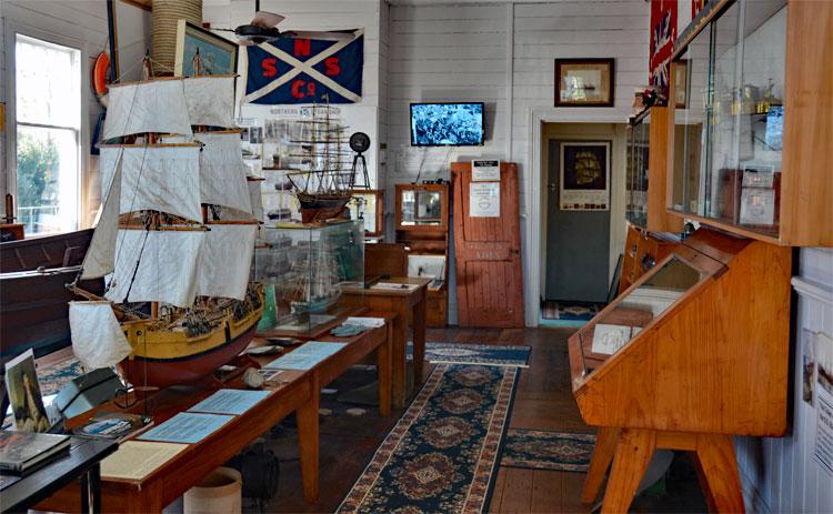 Display area inside the museum