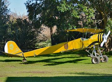 Yellow airplane