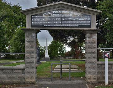 Entrance to the historic cemetery