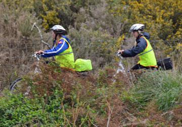 Cyclists on the Hauraki Rail Trail