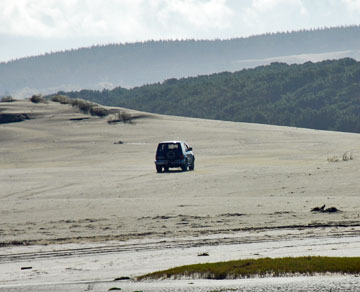 4 wheel drive on the sand dunes