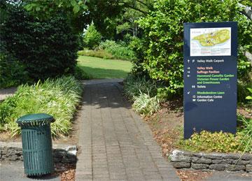 Entrance to one of the many walkways