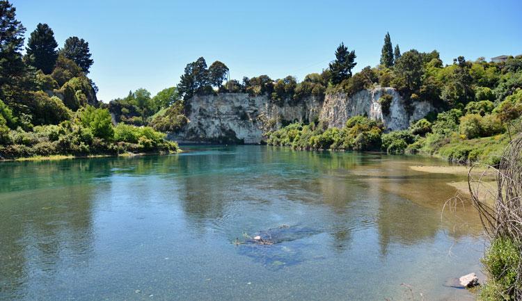 The scenic Waikato River