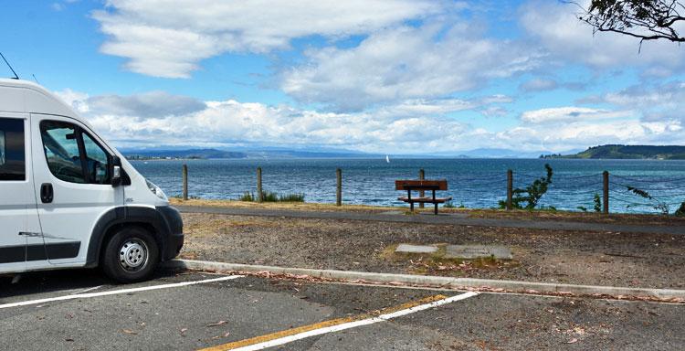 Lakefront parking