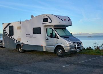 Lake front parking