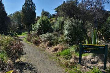 Entrance to the lake front walkway