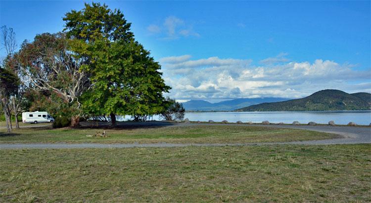 Parking area on the reserve