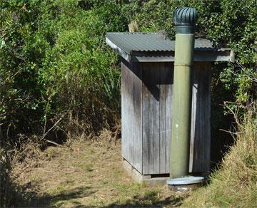 Long drop toilet