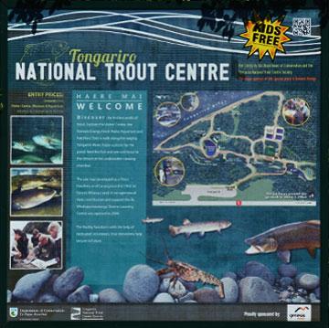 National Trout Centre sign