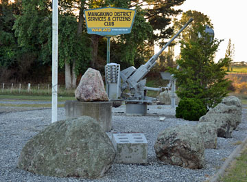 Services memorial at the entrance