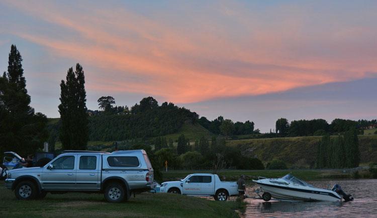 Lakeside sunset