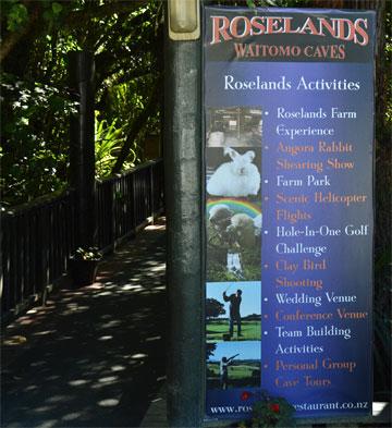 Entrance to Roselands Restaurant