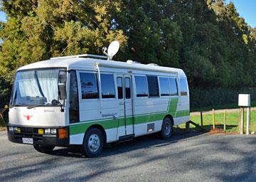 Motorhome in a powered site