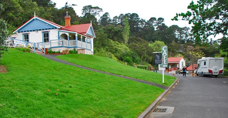 The cafe overlooking the reserve