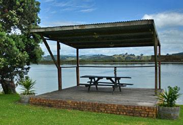 Outdoor dining overlooking the harbour