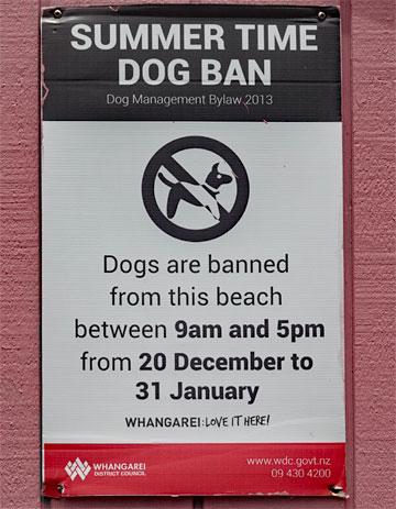 Summer time dog ban